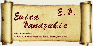 Evica Mandžukić vizit kartica